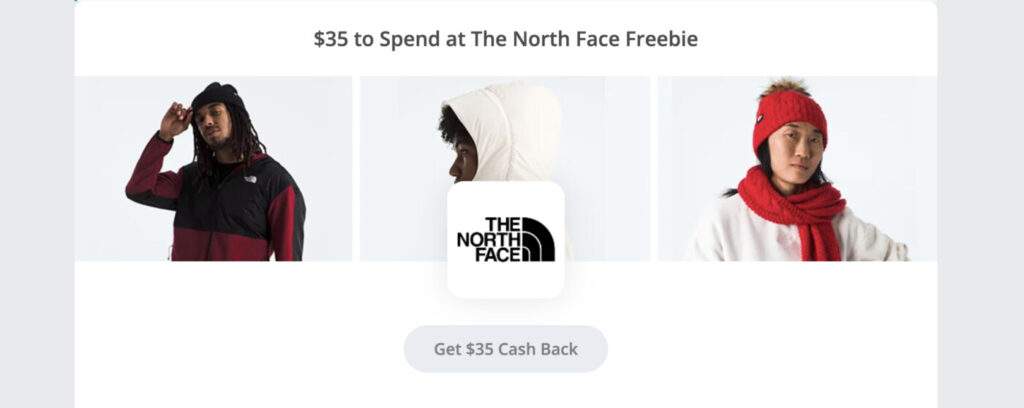 Free $35 To Spend At The North Face After Cash Back!